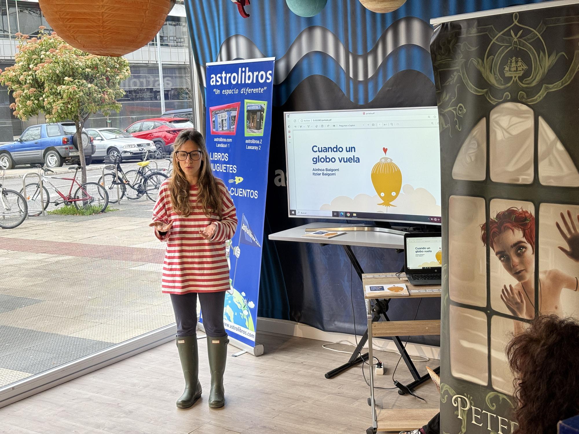 Ainhoa Baigorri en una de las presentaciones.