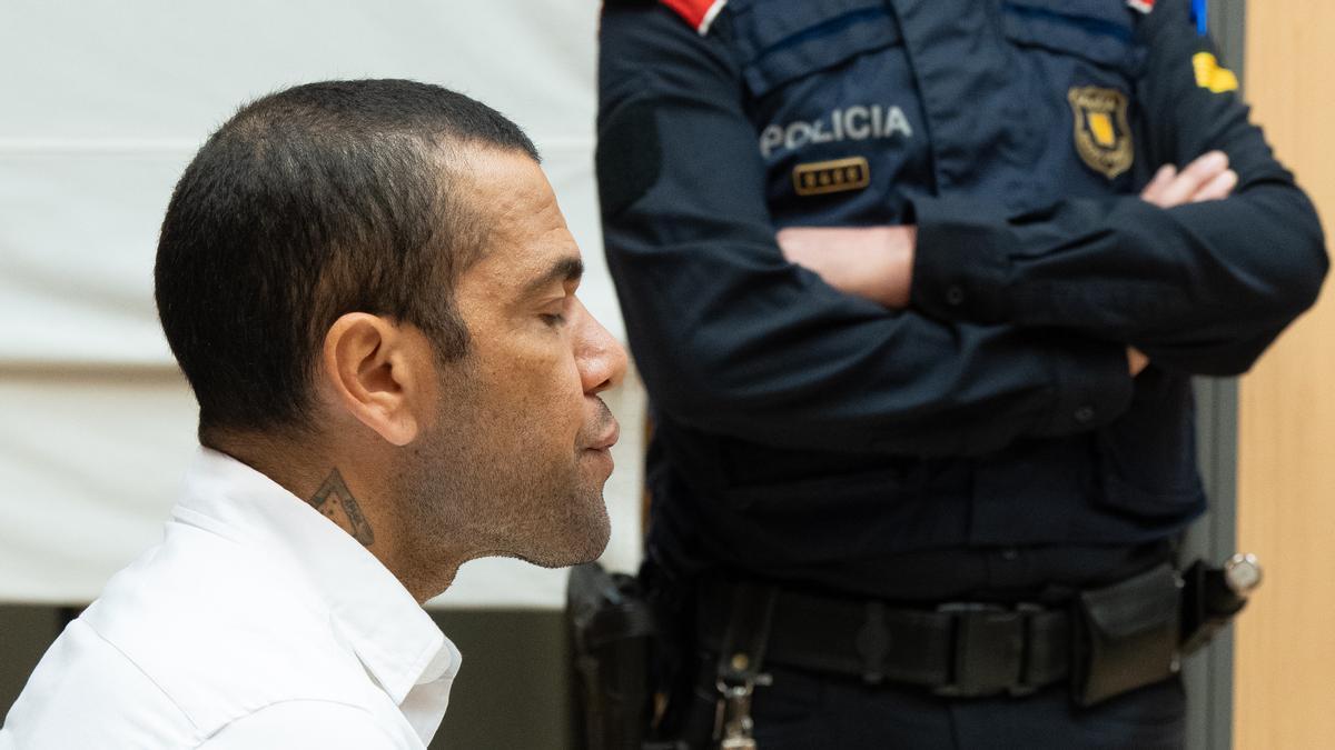 El exfutbolista Dani Alves, durante el juicio.