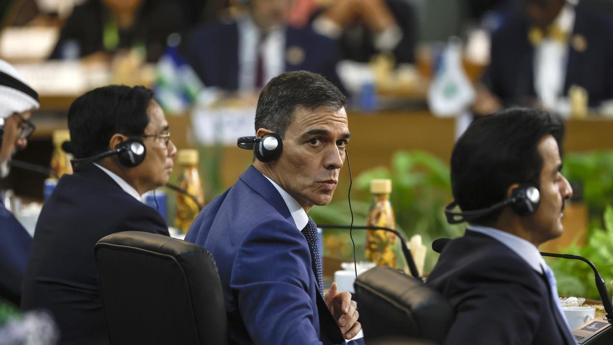 Pedro Sánchez participa en la cumbre de G20 en Río de Janeiro.