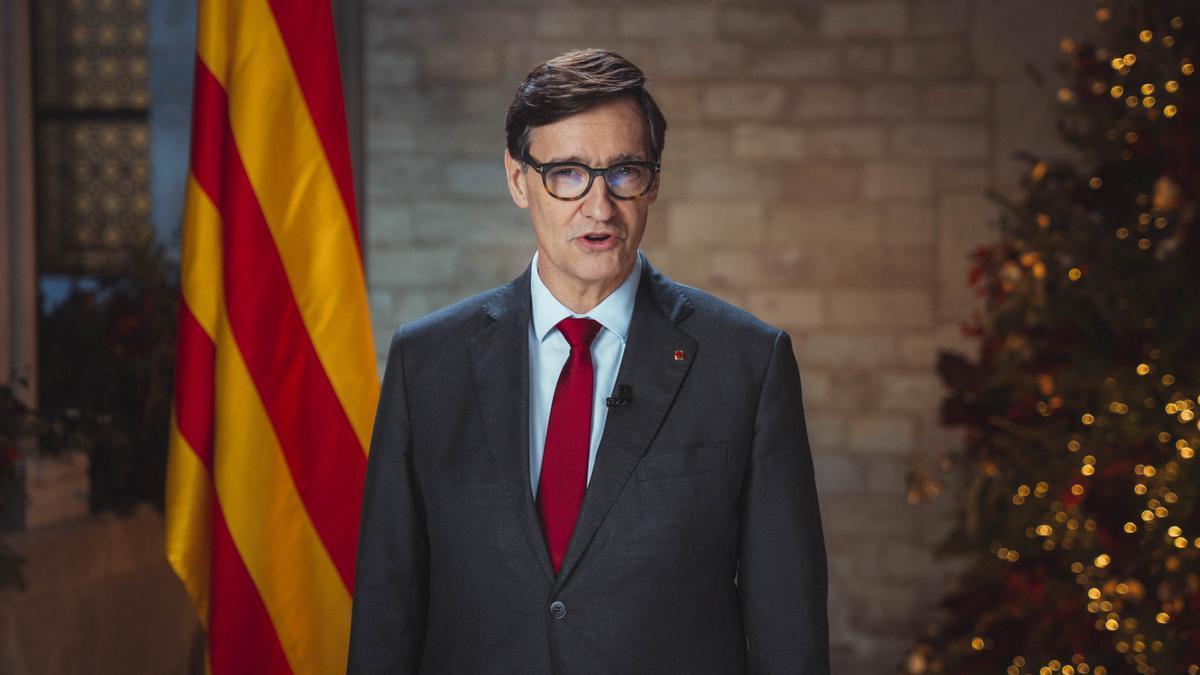 Illa, durante su mensaje navideño.