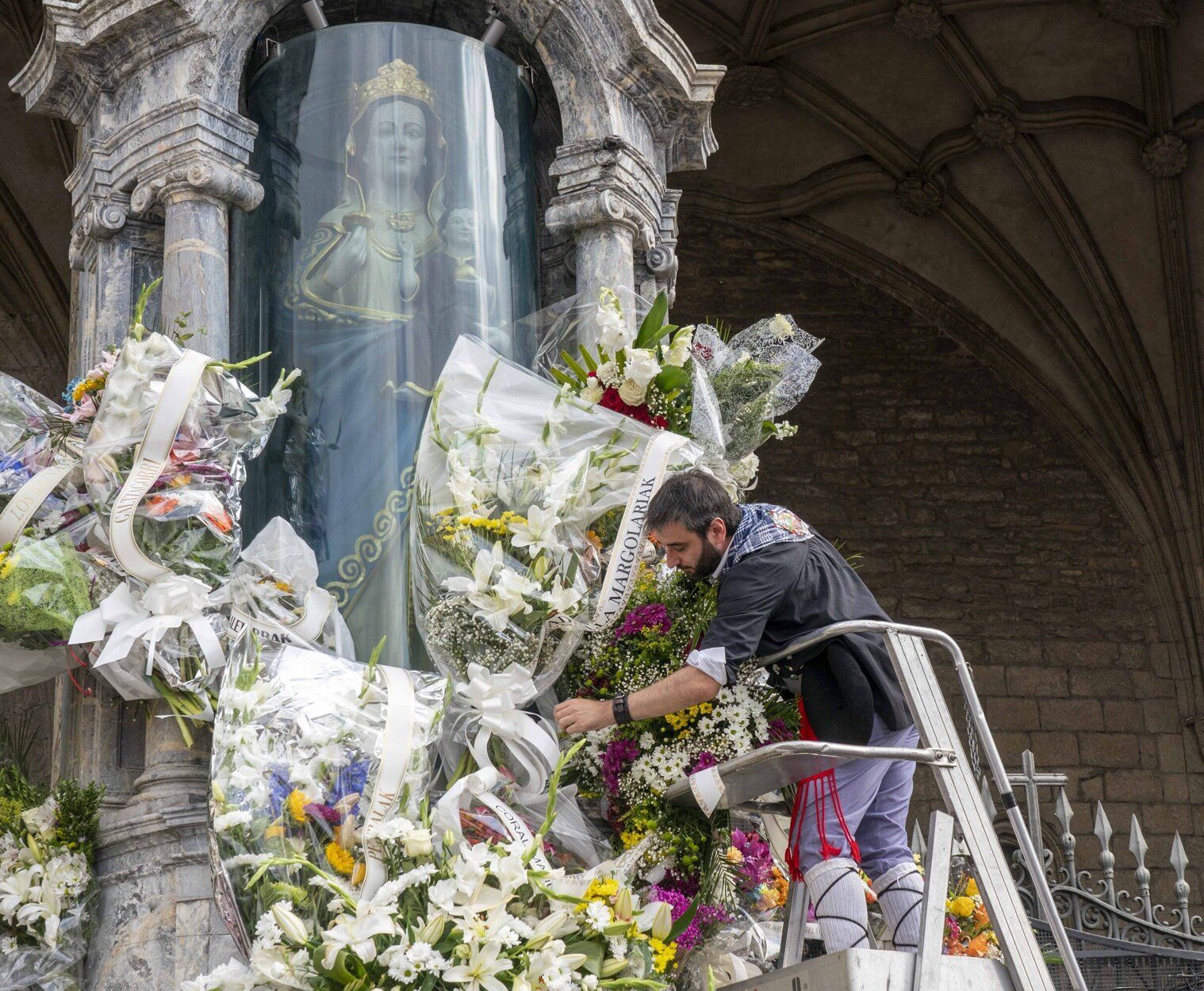 Ofrenda floral.