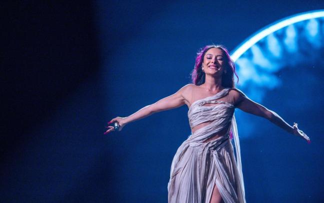 Edan Golan, la representante de Israel durante su actuación en al segunda semifinal de Eurovisión. / EP Edan Golan, la representante de Israel durante su actuación en al segunda semifinal de Eurovisión.