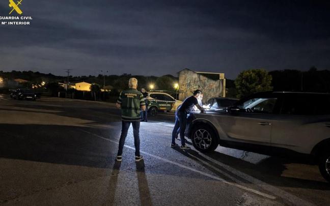 La Guardia Civil en el lugar de los hechos.