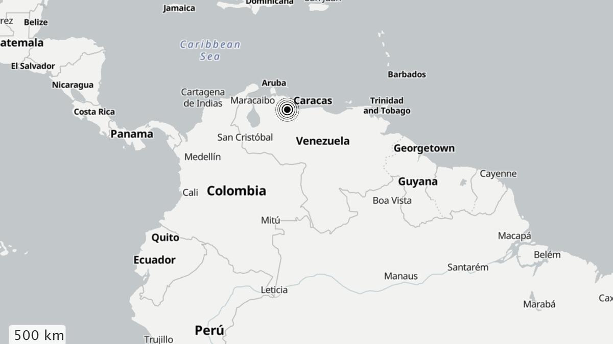 Doble terremoto en Venezuela.