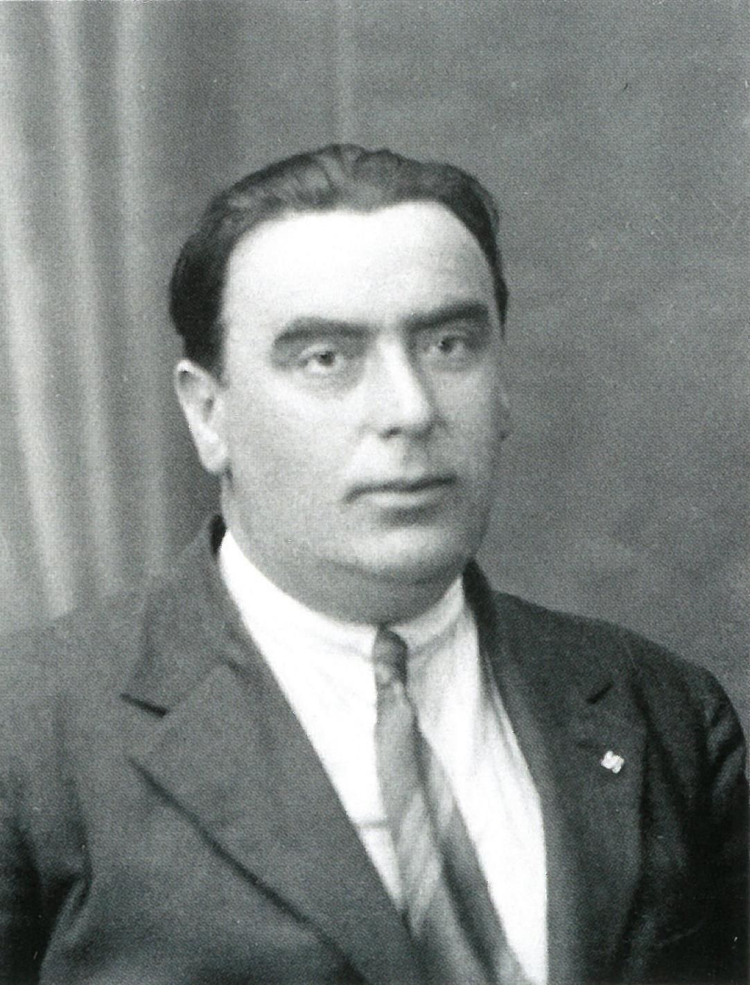 José Agerre, director del periódico cuando fue ocupado por los falangistas en julio de 1936.