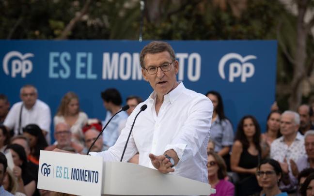 El candidato del PP para la Presidencia del Gobierno, Alberto Núñez Feijóo.