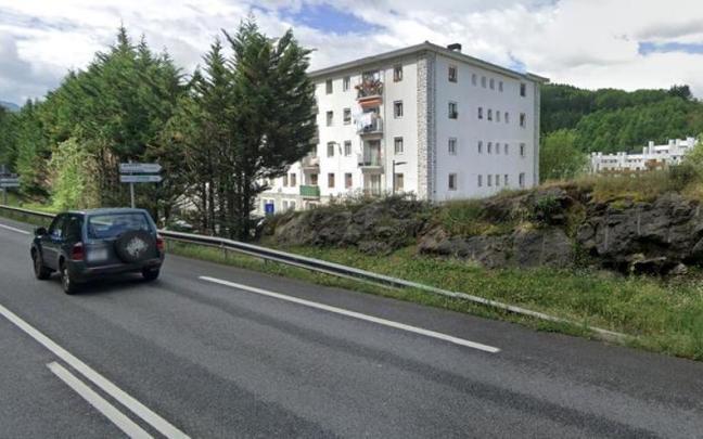 Tramo de la variante GI-627 en el que se instalarán las pantallas acústicas, a la altura de San Josepe.