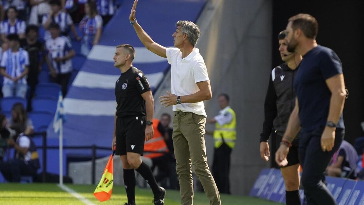 Imanol, durante el partido ante el Getafe. / RUBEN PLAZA