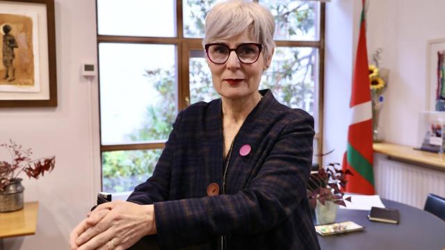 Miren Elgarresta, directora de Emakunde, durante la entrevista.