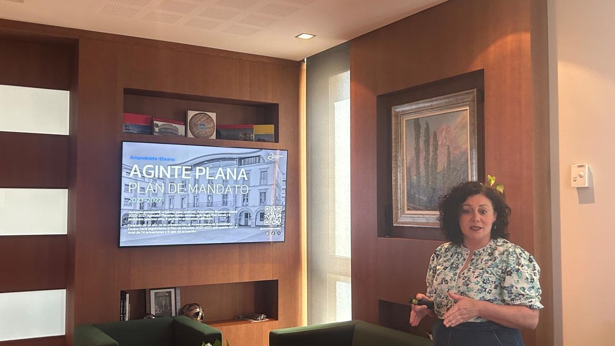 La alcaldesa Ainhoa Salterain hizo balance de estos primeros dos años de legislatura