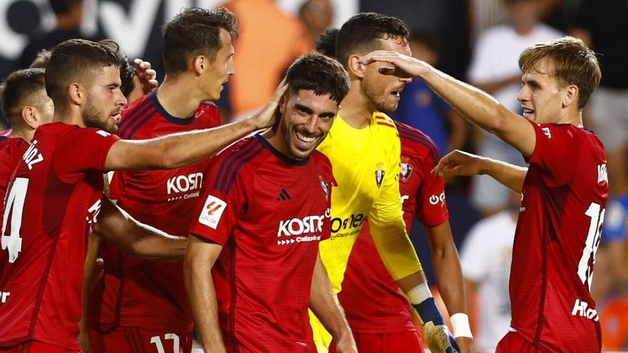 Nacho Vidal festejando una victoria con Osasuna. Foto: CA OSASUNA