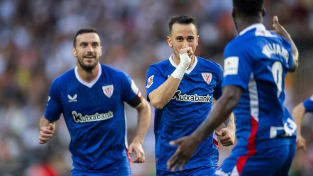 Álex Berenguer celebrando su gol frente al Valencia el pasado fin de semana. Foto: ATHLETIC CLUB Álex Berenguer celebrando su gol frente al Valencia el pasado fin de semana. Foto: ATHLETIC CLUB