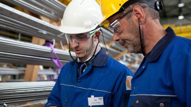 Trabajadores de Tubacex.