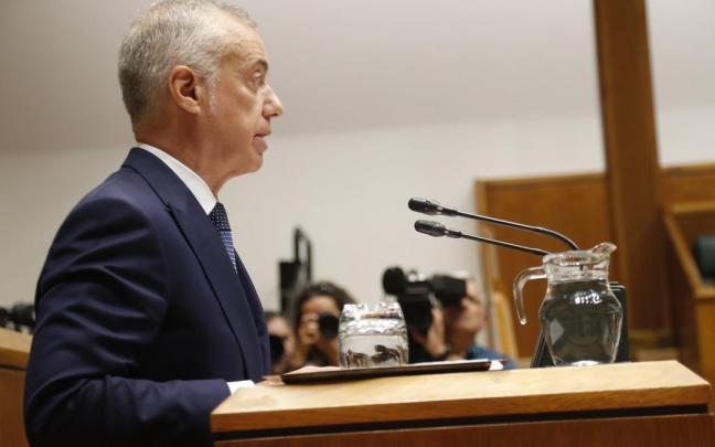 El lehendakari, Iñigo Urkullu, en el pleno de política general del Parlamento Vasco El lehendakari, Iñigo Urkullu, en el pleno de política general del Parlamento Vasco