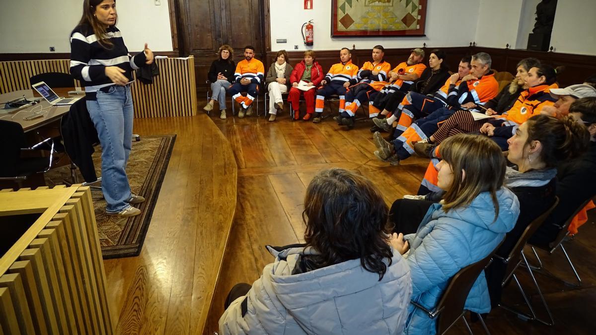 Una sesión formativa llevada a cabo en el Ayuntamiento de Ordizia.