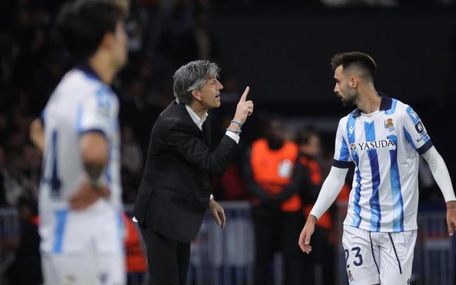 Imanol Alguacil, durante el partido de este miércoles. / TERESA SUAREZ