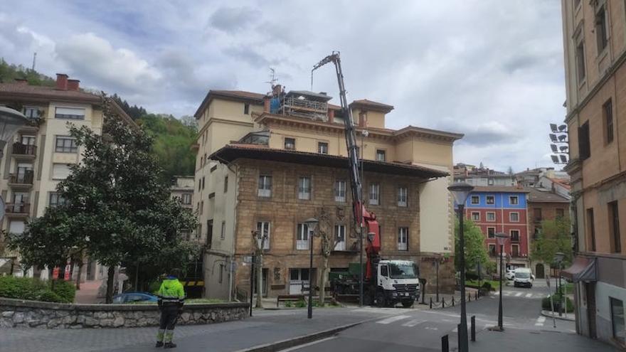 La obra de la casa Areizaga de Urretxu