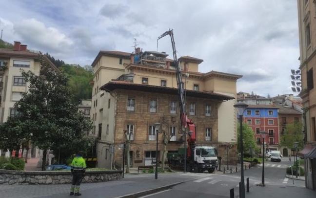 La obra de la casa Areizaga de Urretxu / Asier Zaldua La obra de la casa Areizaga de Urretxu