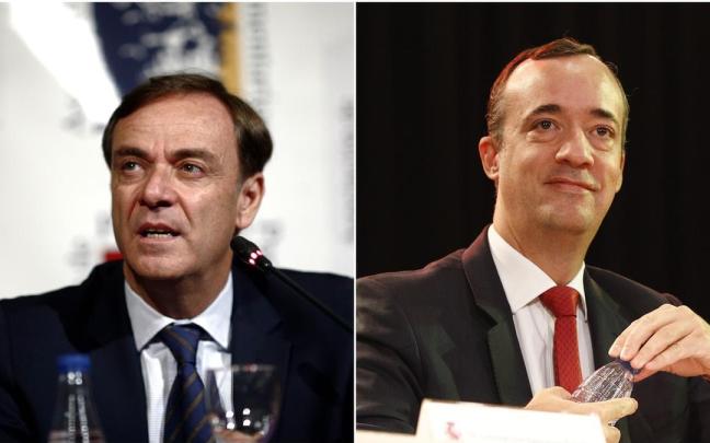 El presidente de la Audiencia Nacional, José Ramón Navarro, y el exsecretario de Estado de Interior, Francisco Martínez.