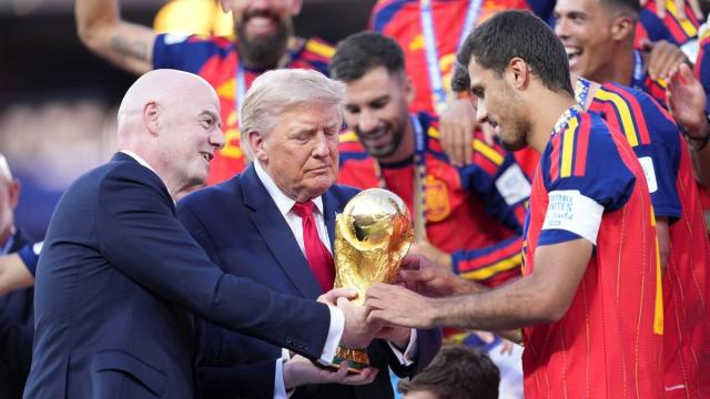 Trump, en la final del Mundia.