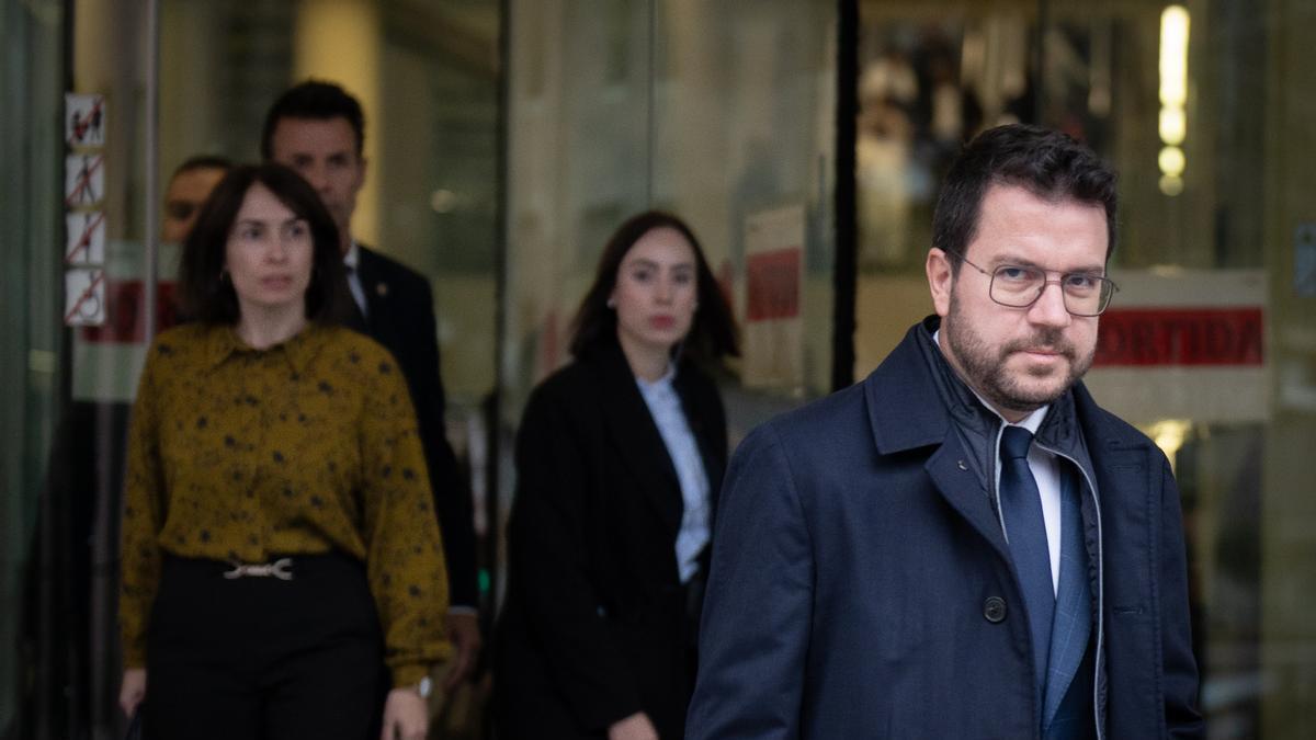 El expresident catalán Pere Aragonès, una de las víctimas de espionaje, en una imagen de archivo.