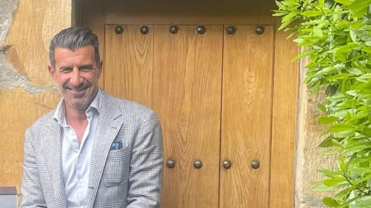 El exfutbolista portugués Luis Figo, actual consejero de UEFA, compartió su visita a través de varias publicaciones en redes sociales.
