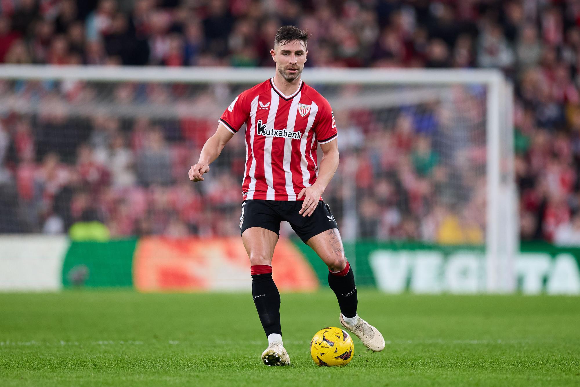 Yeray Álvarez durante el partido entre el Athletic Club de Bilao y el RCD Mallorca el viernes 2 de febrero.