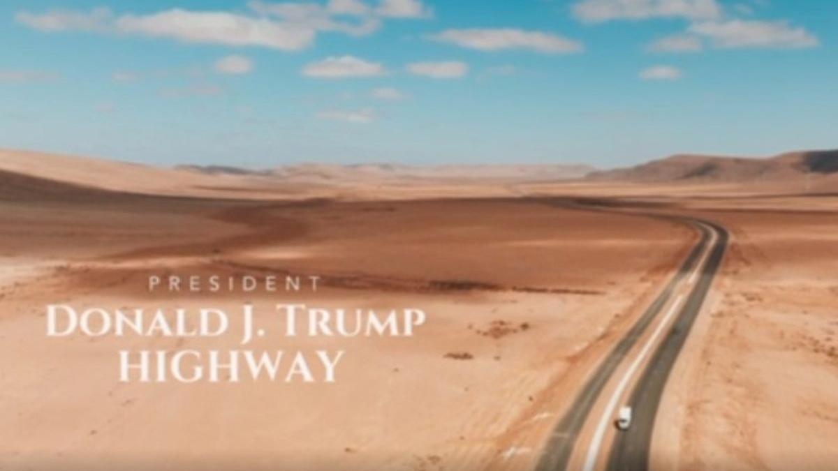 Presentación de la autopista Donald J. Trump