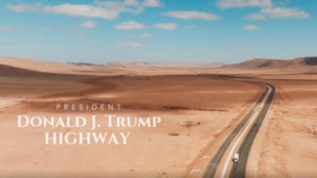 Presentación de la autopista Donald J. Trump