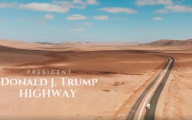 Presentación de la autopista Donald J. Trump