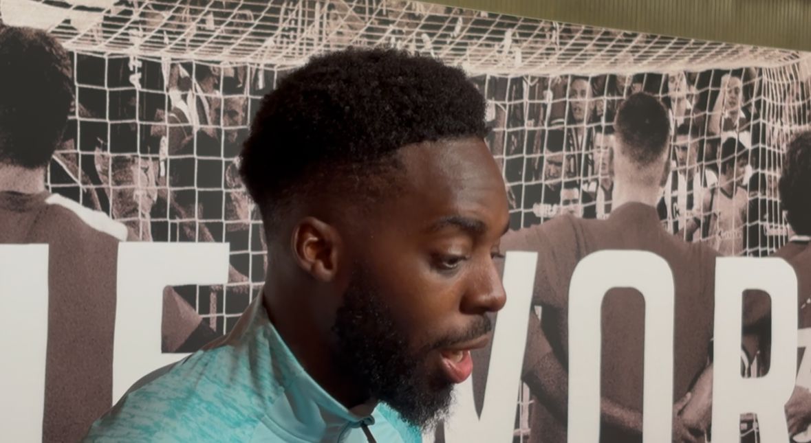 Iñaki Williams ha atendido esta mañana a los medios de comunicación en la zona mixta de San Mamés