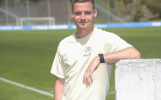 Sergio Gómez, en Zubieta. / PEDRO MARTÍNEZ