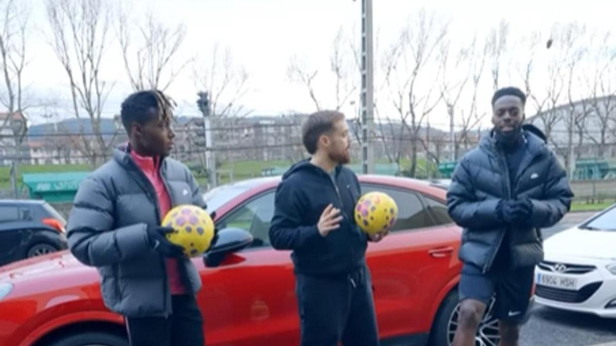 Los hermanos Williams con Ibai Llanos