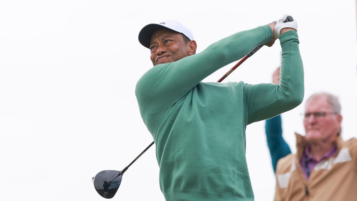 Tiger Woods, en su última participación en un torneo, que fue en julio de 2024.