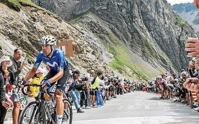 Lazkano, en la ascensión al Tourmalet. / CHARLY LÓPEZ / A.S.O. Lazkano, en la ascensión al Tourmalet.