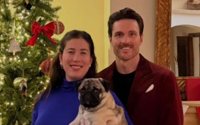 Garbiñe Muguruza junto a su marido