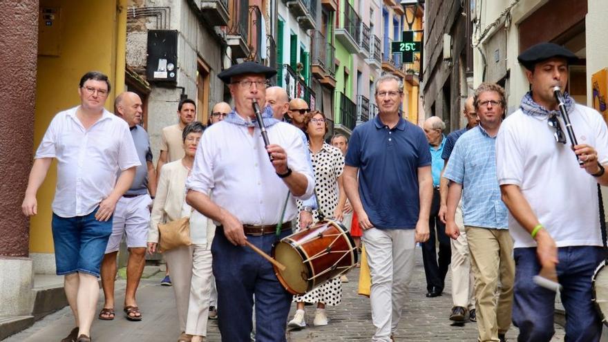El parlamentario Markel Olano, ayer en Mutriku.