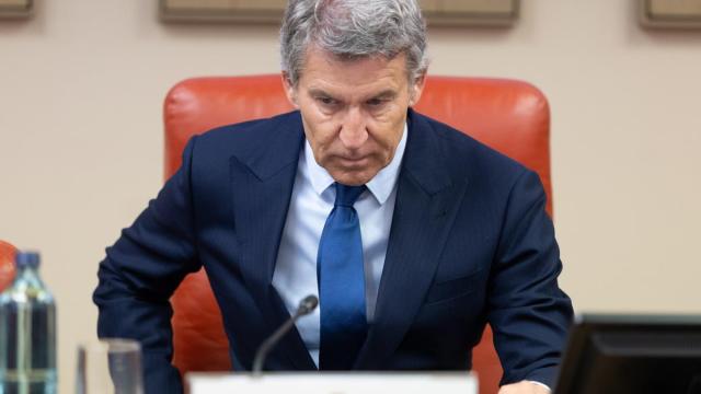 El presidente del PP, Alberto Núñez Feijóo, inaugura la jornada ‘A un año del gran apagón’.