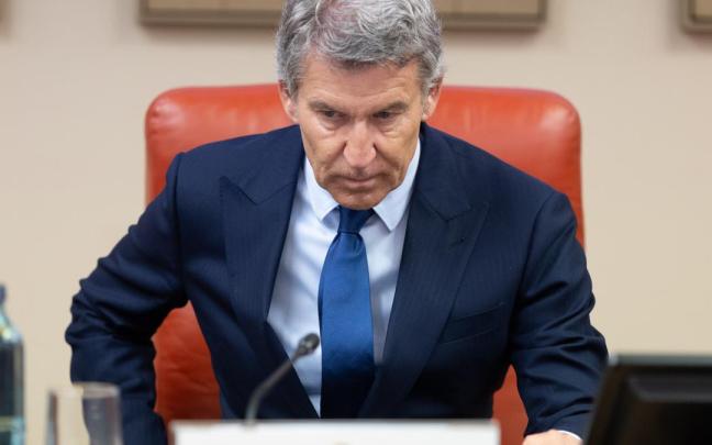 El presidente del PP, Alberto Núñez Feijóo, inaugura la jornada ‘A un año del gran apagón’.