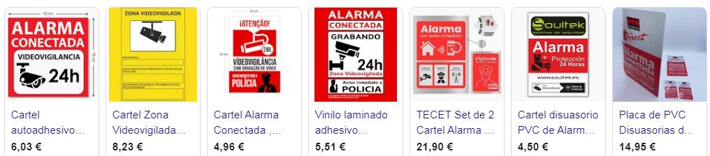 Ejemplos de placas falsas que se pueden comprar fácilmente en internet.