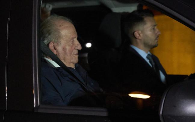 El rey Juan Carlos I a su llegada a Gasteiz