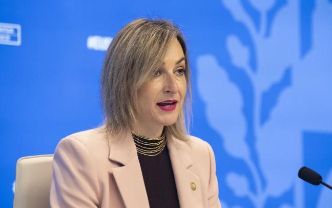 La portavoz del Gobierno vasco, María Ubarretxena