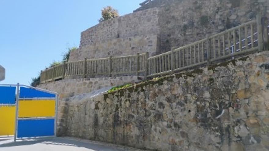 Obras finalizadas en el muro de Talaia, Elantxobe.