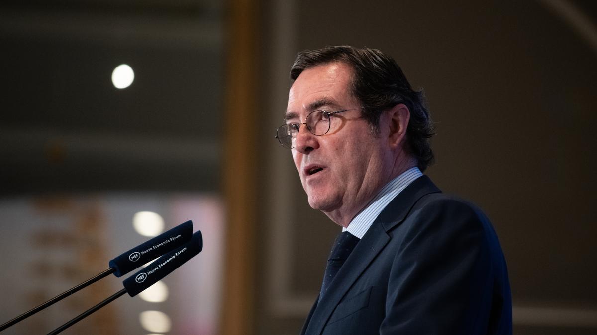 El presidente de la CEOE, Antonio Garamendi.