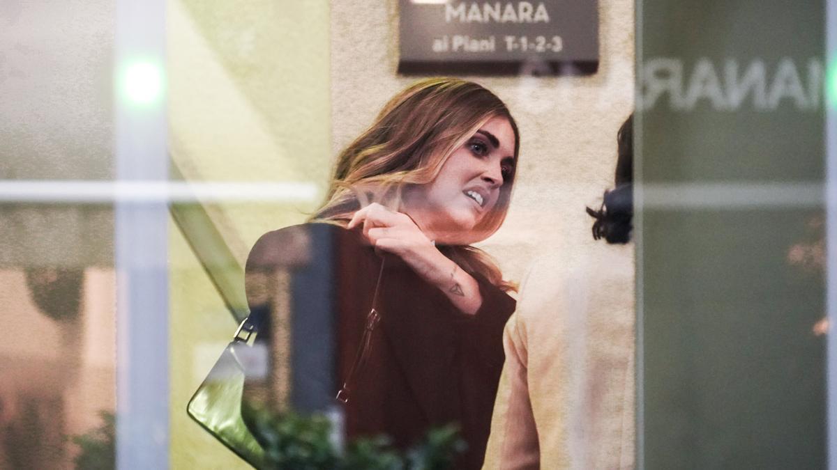 Chiarra Ferragni a su llegada a los tribunales