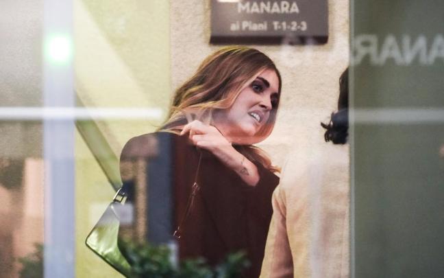 Chiarra Ferragni a su llegada a los tribunales