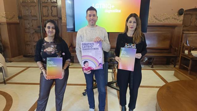 Rodríguez, Lauzurika y Elorza en la presentación del diagnóstico.