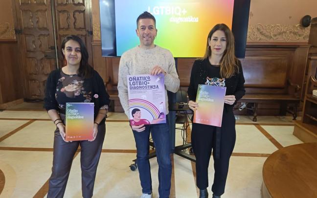 Rodríguez, Lauzurika y Elorza en la presentación del diagnóstico.