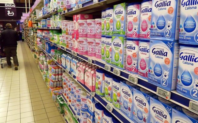 Imagen de archivo de varios productos lácteos de Lactalis.