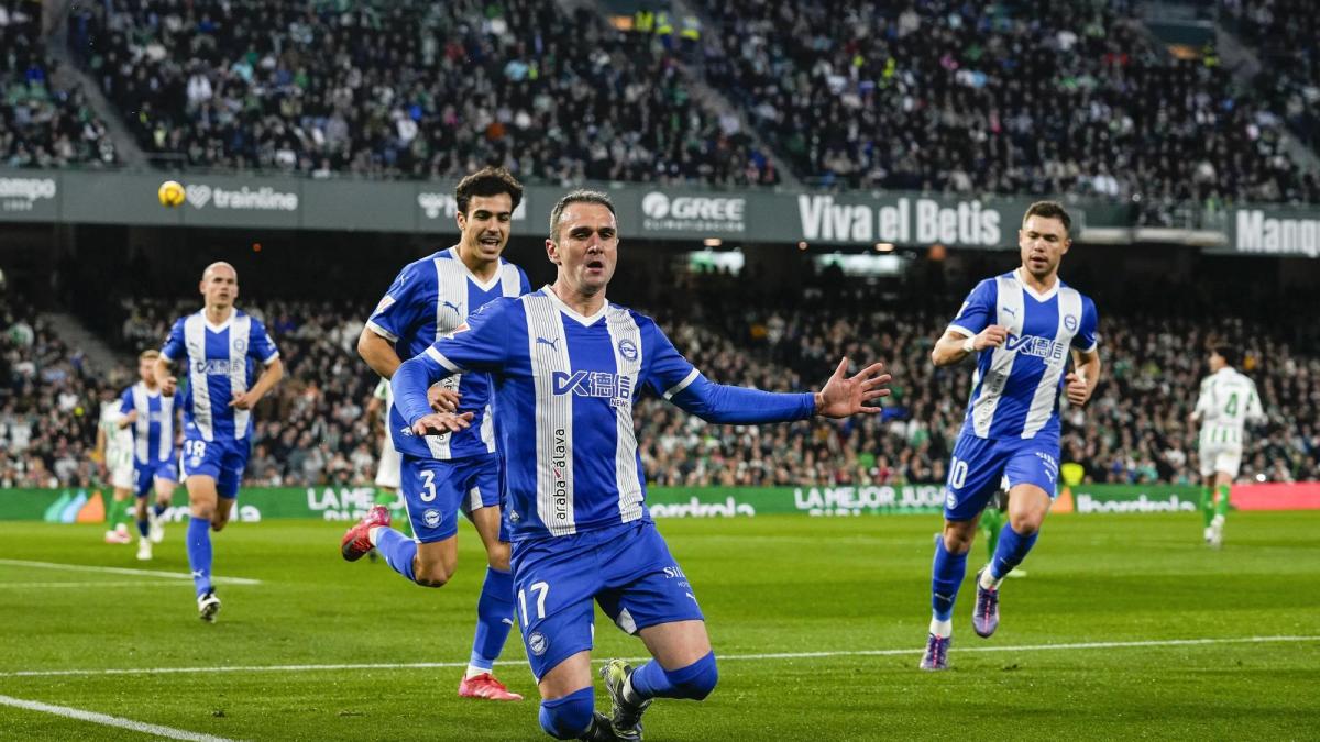 Kike Garcia en imagen durante el Real Betis-Deportivo Alavés. Foto: EP/ÁREA 11